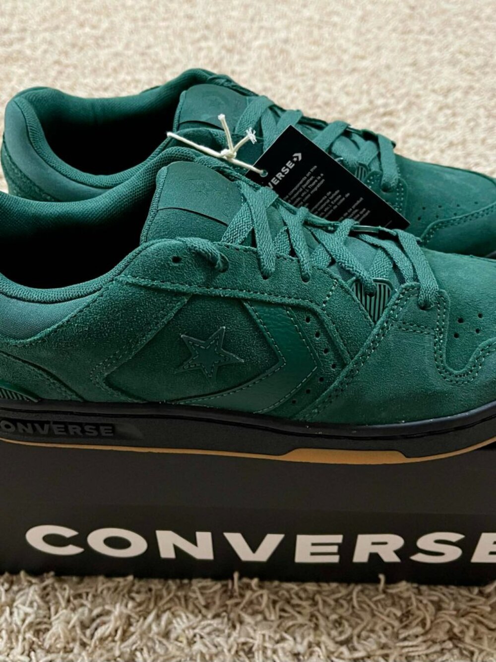 Converse Men's CL98 Suede Low Top Sneakers Shoes Green, Size 10 (New) - Picture 5 of 16